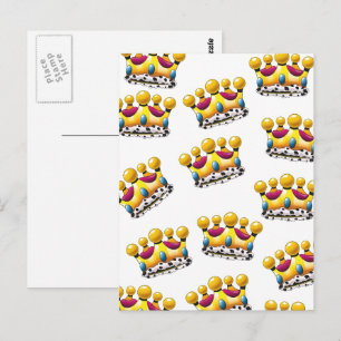 De kroon van de koning briefkaart