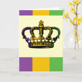 De Kroon van de Vlag van Gras van Mardi Kaart (Gele Bloem)