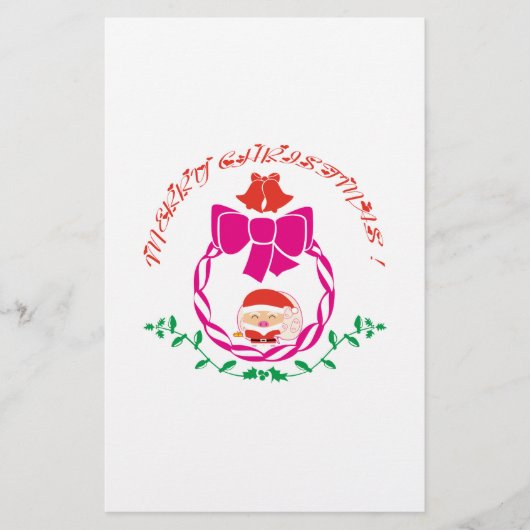De kroon van Kerstmis Briefpapier (Voorkant)