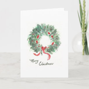 De Kroon van Kerstmis Feestdagen Kaart