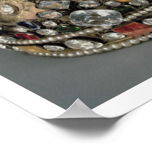 De kroon van Louis XV, 1722 (geled zilver, vervang Poster (Hoek)