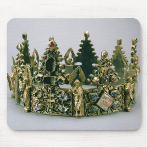 De kroon van St. Louis, 13e eeuw (zilvergif) Muismat