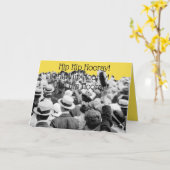 DE KROWD CHEERING PHOTO HIP HOORAY VAN 1910. KAART (Gele Bloem)