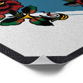 De Kruis van de schedel en de Traditionele Flits v Poster (Hoek)