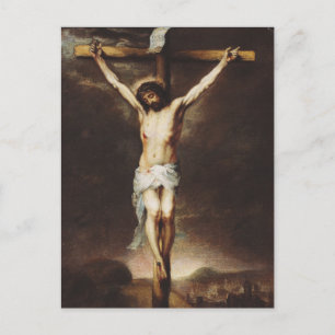 De Kruisiging door Bartolome Esteban Murillo Feestdagenkaart