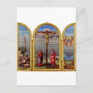 De Kruisiging door Francesco Granacci Briefkaart