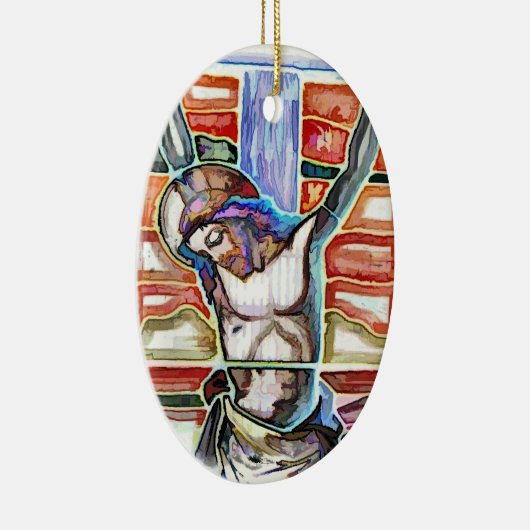 DE KRUISIGING KERAMISCH ORNAMENT (Rechts)