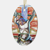 DE KRUISIGING KERAMISCH ORNAMENT (Links)