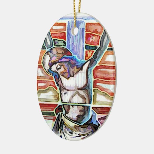 DE KRUISIGING KERAMISCH ORNAMENT (Links)