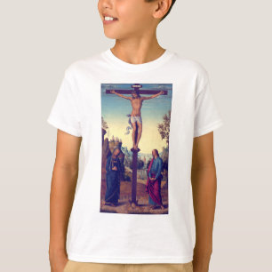 De Kruisiging met de Maagd door Pietro Perugino T-shirt
