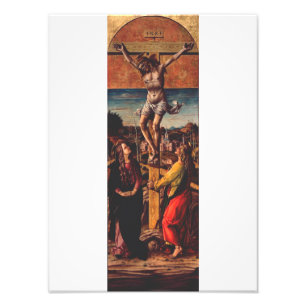 De Kruisiging naar Carlo Crivelli Heilige Kunst Foto Afdruk