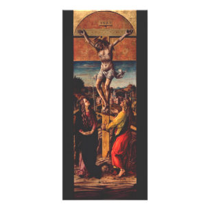 De Kruisiging naar Carlo Crivelli Heilige Kunst Reclamekaart