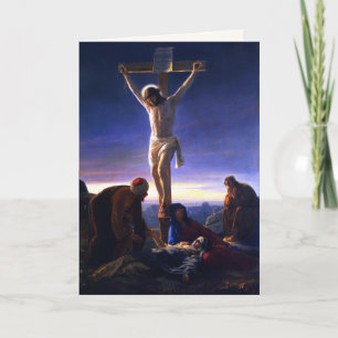 De kruisiging van Jesus. De fijne Kaarten van