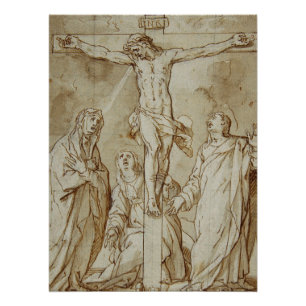 De kruisiging van Jezus Christus Perfect Poster