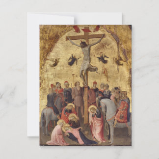 De kruisiging van Jezus door Fra Angelico Briefkaart