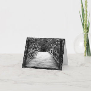 De kruising van over Notecard (van b&w) Kaart
