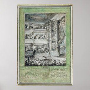 De kruising van Voltaire bij de theaterfrancais Poster