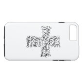 De kruiskalligrafie Case-Mate iPhone case (Achterkant (Horizontaal))
