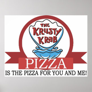 De Krusty Krab Pizza Poster