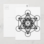 De Kubus van Metatrons Briefkaart (Voorkant / Achterkant)