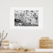 De kudde - ingelijste print (Keuken)