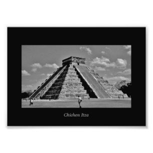 De Kukulkan-piramide Foto Afdruk