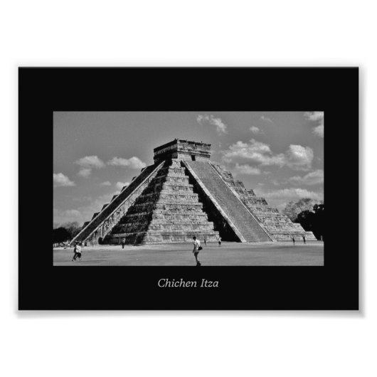 De Kukulkan-piramide Foto Afdruk (Voorkant)