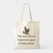 De kunst is een belangrijk onderdeel van het onder tote bag (Achterkant)