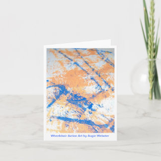 De Kunst Notecards van de Actie van de rolstoel Kaart