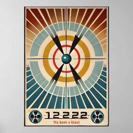 De kunst uit het atoomtijdperk van de vorige eeuw poster (Voorkant)