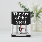 De Kunst van de Diefstal Trump Postkaart (Staand voorkant)