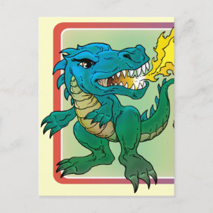 De Kunst van de draak door weinig t dat door Scott Briefkaart