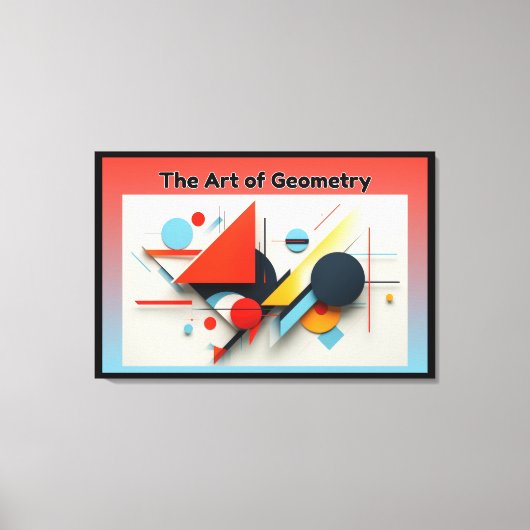 De kunst van de geometrie canvas afdruk (Voorkant)