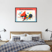 De kunst van de geometrie canvas afdruk (Insitu (Slaapkamer))