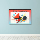De kunst van de geometrie canvas afdruk (Insitu (Houten vloer))