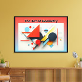 De kunst van de geometrie canvas afdruk (Insitu (Woonkamer))