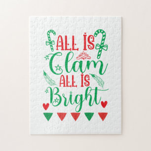De kunst van de Kerstmis allen is helder Legpuzzel
