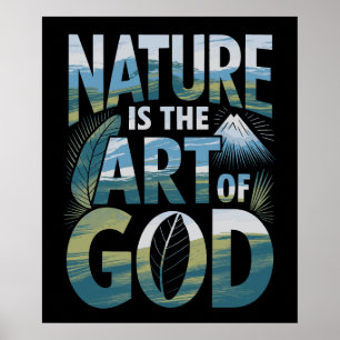 De kunst van de natuur – Goddelijke schepping in e Poster