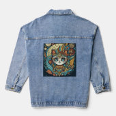 De kunst van doodle denim jacket (Achterkant)