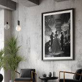 De kunst van elegantie: een klassieke couture poster