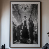 De kunst van elegantie: een klassieke couture poster