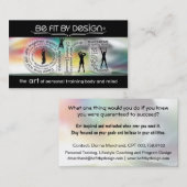 De kunst van het fitness Visitekaartje (Voorkant / Achterkant)