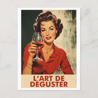 De kunst van het proeven - Affiche vintage vin - 1 Briefkaart