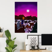 De kunst van het schilderen van de Kerstmis van he Poster (Thuiskantoor)