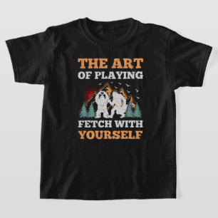 De kunst van het spelen van Fetch met jezelf Grapp T-shirt