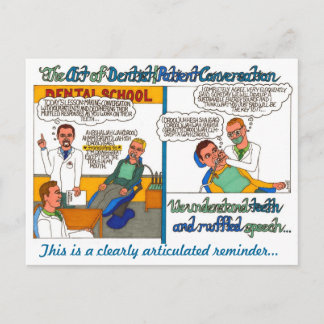 De kunst van het verhaal van de patiënt en het deb briefkaart