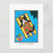 'De kunst van ontspanning' Cat & Mouse Custom Briefkaart (Voorkant)