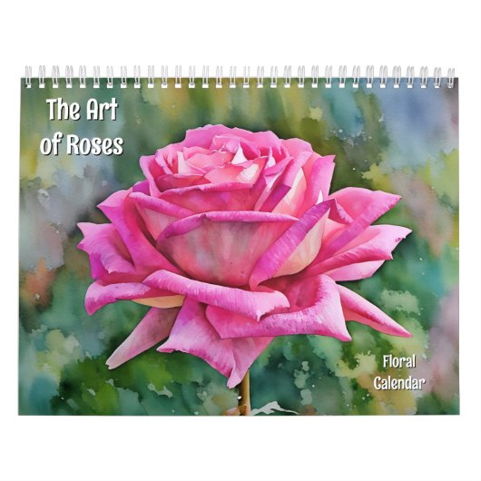 De kunst van Rozen Floral Art Calendar Kalender (Hoes)