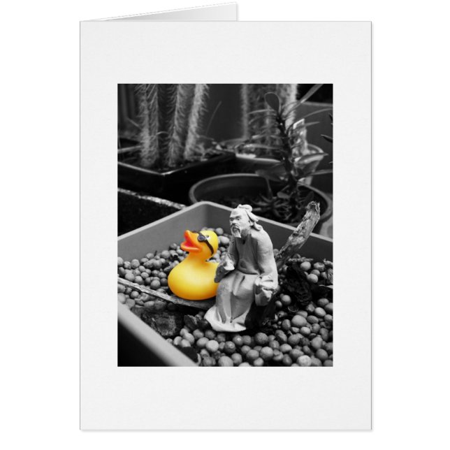 'De kunst van Zen' Rubber Duck Card (Voorkant)