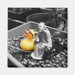 'De kunst van Zen' Rubber Duck Magnet Magneet